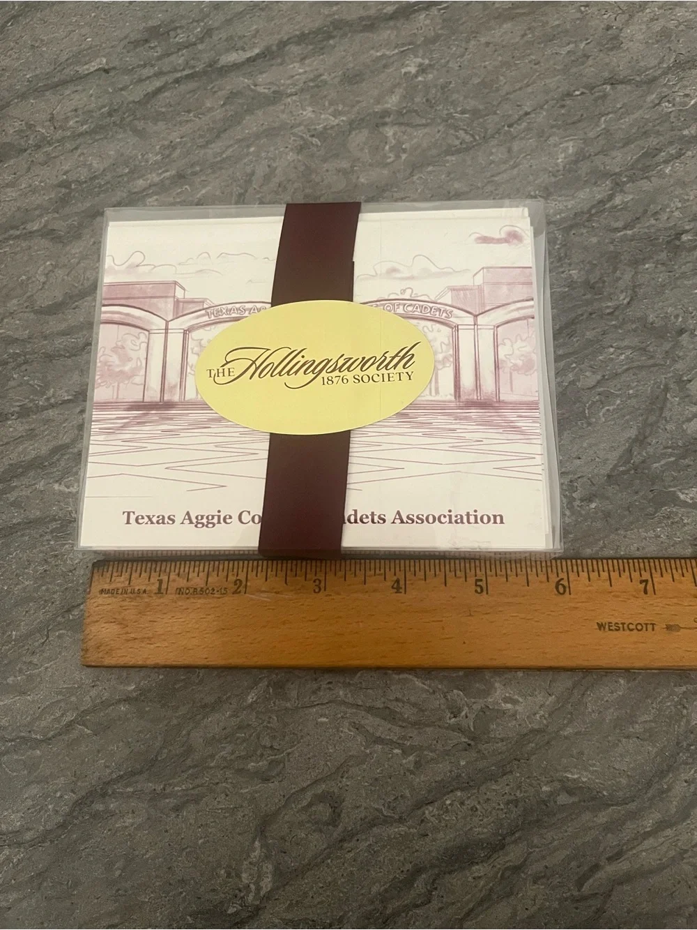 Texas Aggie Corps Cadets Association Notecards The Hollingsworth 1876 Society